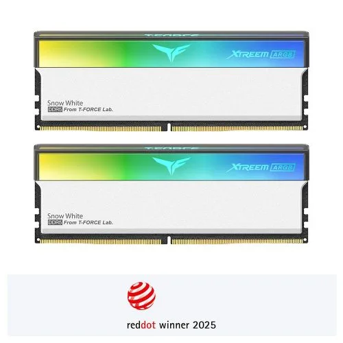 TEAMGROUP T-Force XTREEM ARGB DDR5 32GB (2x16GB) 6000MHz CL30 RGB White - FFAD532G6000HC30DC01