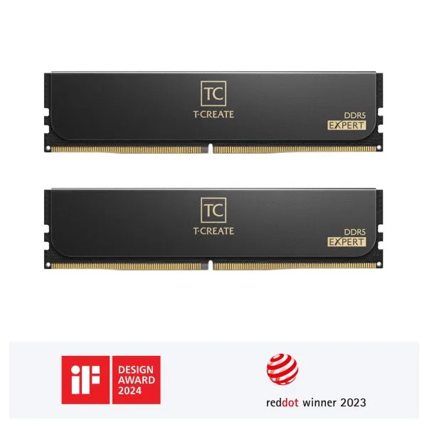 TEAMGROUP T-Create Expert DDR5 32GB (2x16GB) 6000MHz CL30 Non-RGB Black - CTCED532G6000HC30DC01