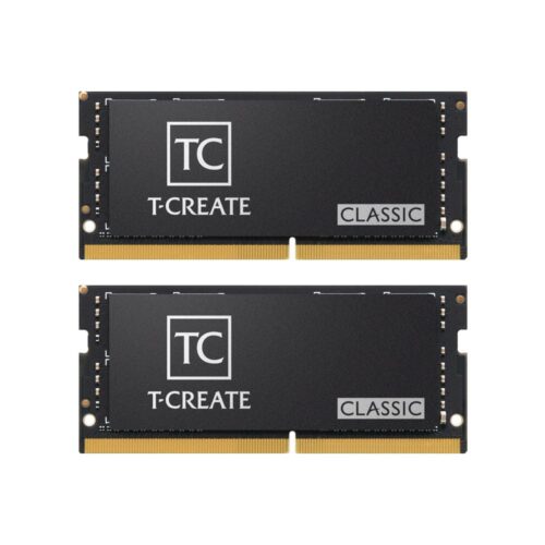 TEAMGROUP T-Create Classic DDR4 SODIMM with Heatspreader 32GB (1x32GB) 3200MHz CL22 Non-RGB Black - TTCBD432G3200HC22-S01