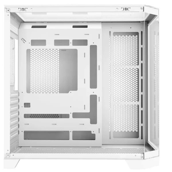Coolman Zentra Luxe ATX Vision PC Case White with Tempered Glass Panels and 360mm AIO Support - COOLMAN ZENTRA LUXE WHITE