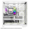Coolman Zentra Luxe ATX Vision PC Case White with Tempered Glass Panels and 360mm AIO Support - COOLMAN ZENTRA LUXE WHITE