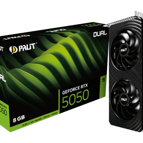 Palit GeForce RTX 5050 Dual 8GB GDDR6 2572MHz 2560 CUDA 128-bit PCIe 5.0 HDMI 2.1b DP2.1b - NE65050019P1-GB2070D