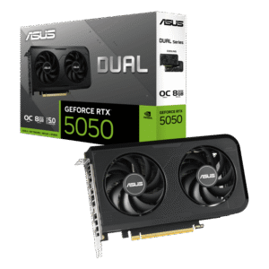 ASUS Dual GeForce RTX 5050 8GB GDDR6 OC Edition Graphics Card with NVIDIA Blackwell and 2677 MHz Boost Clock - DUAL-RTX5050-O8G
