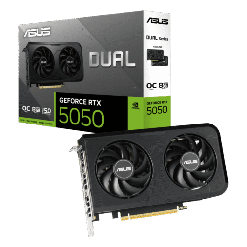 ASUS Dual GeForce RTX 5050 8GB GDDR6 OC Edition Graphics Card with NVIDIA Blackwell and 2677 MHz Boost Clock - DUAL-RTX5050-O8G