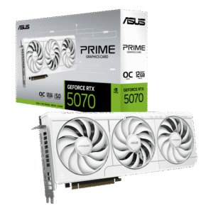 w800 ASUS PRIME GeForce RTX 5070 White OC Edition 12GB GDDR7 2587MHz 6144 CUDA 192-bit PCIe 5.0 - PRIME-RTX5070-O12G-WHITE