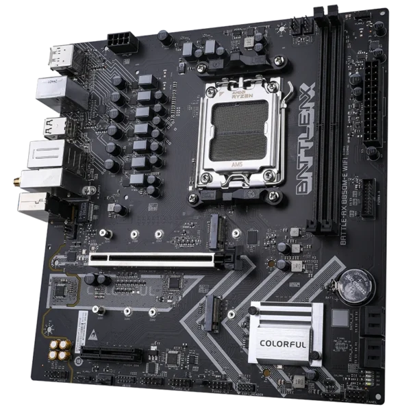 Colorful BATTLE-AX B850M-E WIFI V14 Micro-ATX Motherboard with AMD B850 Chipset, AM5 Socket, DDR5 96GB, PCIe 5.0, WiFi 6, Bluetooth 5.2 - B850M-E-WIFI-V14