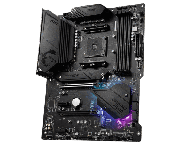 1024 (1) MSI MPG B550 GAMING PLUS AM4 ATX Motherboard DDR4 4400+ MHz PCIe 4.0 CrossFire - MPG B550 GAMING PLUS