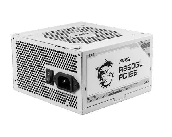 MSI MAG A850GL PCIE5 WHITE 850W 80 PLUS Gold Fully Modular Power Supply - MAG A850GL PCIE5 WHITE