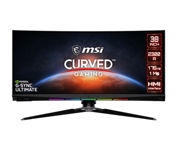 MSI Optix MEG381CQR Plus 37.5" UWQHD+ 175Hz Rapid IPS Curved Gaming Monitor - MEG381CQR PLUS