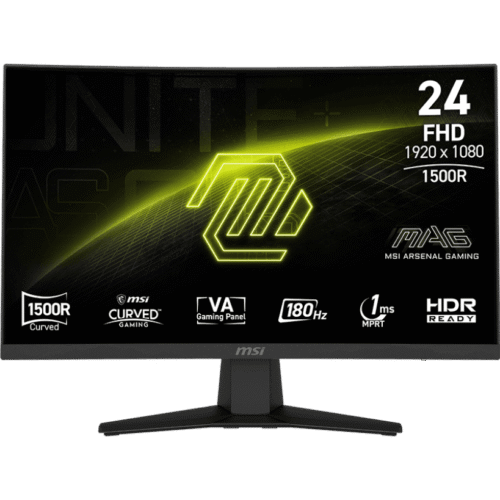MSI MAG 244C 23.6" FHD 180Hz VA Curved Gaming Monitor - MAG 244C