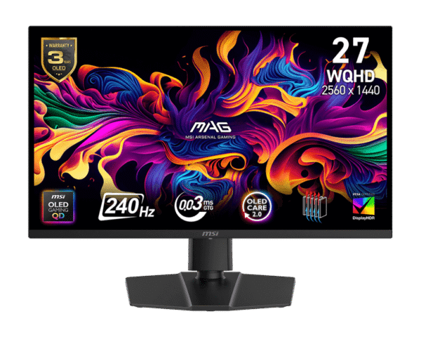 MSI MAG 273QP QD-OLED X24 26.5" WQHD 240Hz Flat Gaming Monitor - MAG 273QP QD-OLED X24
