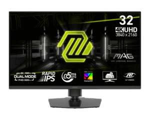 MSI MAG 322URDF E16 31.5" UHD 160Hz FHD 320Hz Rapid IPS Flat Gaming Monitor - MAG 322URDF E16
