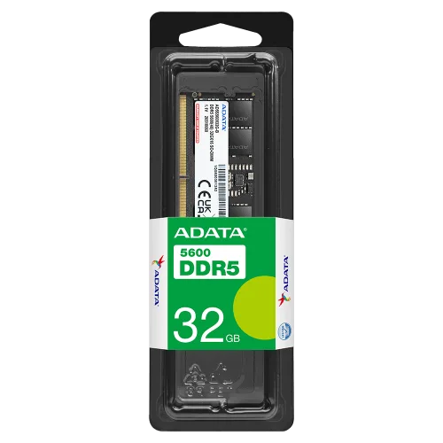ADATA DDR5-5600 32GB U-DIMM Memory Module with On-Die ECC for AMD and Intel Platforms - AD-AD5U560032G-S
