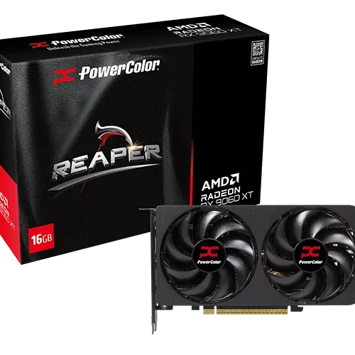 PowerColor Reaper AMD Radeon RX 9060 XT 16GB GDDR6 PCIe 5.0 Graphics Card - RX9060XT 16G-A