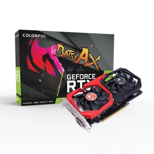 Colorful GeForce RTX 2060 NB 12G-V Graphics Card with NVIDIA TU106, 12GB GDDR6, 2176 CUDA Cores, Real-Time Ray Tracing, Dual-Fan Cooling - COLORFUL GEFORCE RTX2060 NB 12GB-V
