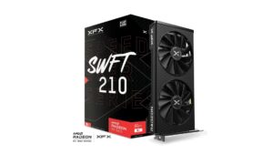 XFX Speedster SWFT 210 Radeon RX 7600 Core Edition 8GB GDDR6 Black PCIe 4.0 2655MHz Boost Dual Fan - RX-76PSWFTFY