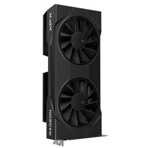 XFX Swift AMD Radeon RX 9060 XT OC Gaming Edition 16GB GDDR6 PCIe 5.0 Graphics Card High Performance Dual Fan Cooling Design - RX-96TSW16BQ (Black) | RX-96TSW16WQ (White) - Black