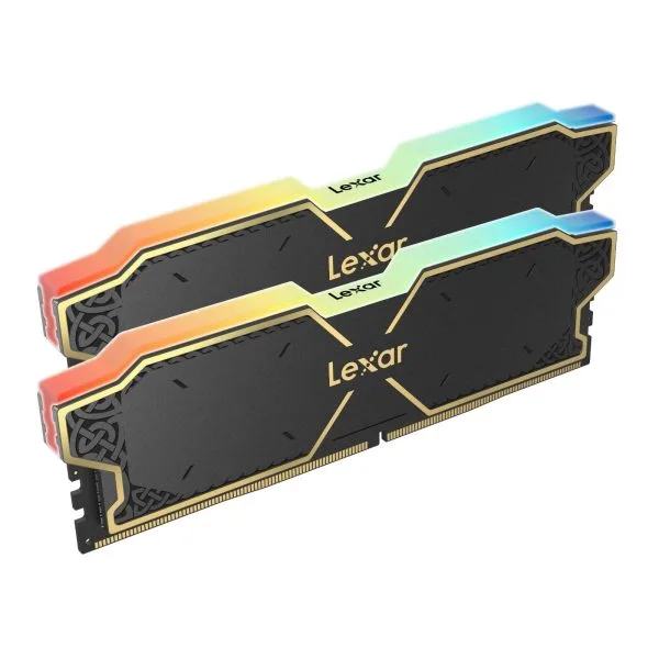 71DFHIV6WvL Lexar THOR RGB DDR5 Black | White Desktop Memory 32GB Kit (2 x 16GB) 6000MT/s CL38 1.35V with Intel XMP 3.0 and AMD EXPO