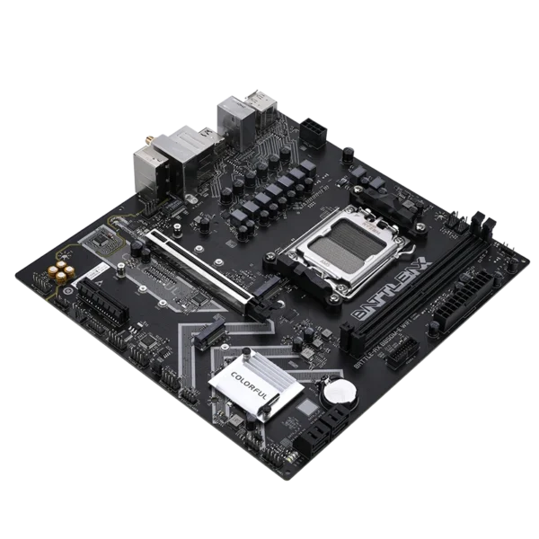 Colorful BATTLE-AX B850M-E WIFI V14 Micro-ATX Motherboard with AMD B850 Chipset, AM5 Socket, DDR5 96GB, PCIe 5.0, WiFi 6, Bluetooth 5.2 - B850M-E-WIFI-V14
