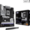 ASRock B850 LiveMixer WiFi ATX Motherboard, AMD B850, AM5 Socket, DDR5 8000+(OC), PCIe 5.0, WiFi 7, 2.5G LAN, Realtek ALC1220 Audio, 23 USB Ports