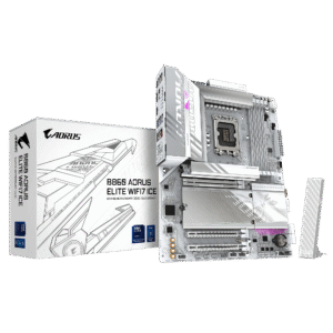 Gigabyte B860 AORUS ELITE WIFI7 ICE LGA1851 ATX Motherboard DDR5 9200MT/s PCIe 5.0 Wi-Fi 7 USB4 - GA-B860-A-ELITE-WF7-ICE