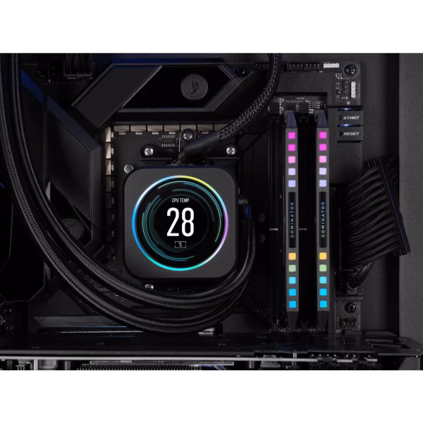 Corsair DOMINATOR PLATINUM RGB 32GB (2x16GB) DDR5 6000MT/s CL30 AMD EXPO Intel XMP Grey Memory Kit - CS-CMT32GX5M2B6000Z30K