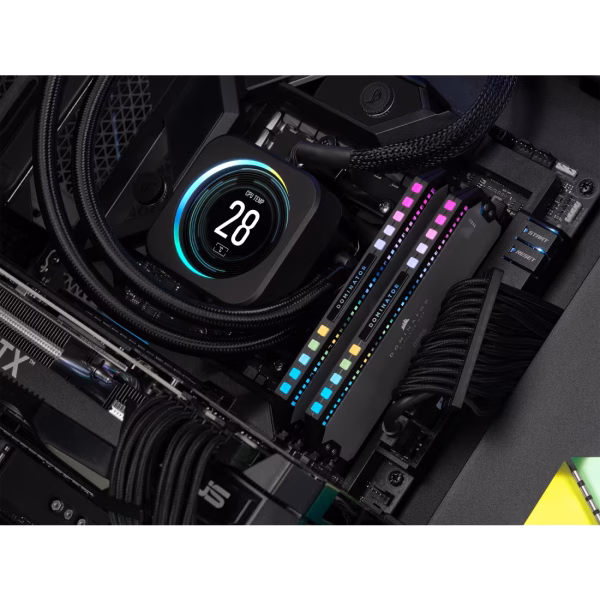 Corsair DOMINATOR PLATINUM RGB 32GB (2x16GB) DDR5 6000MT/s CL30 AMD EXPO Intel XMP Grey Memory Kit - CS-CMT32GX5M2B6000Z30K
