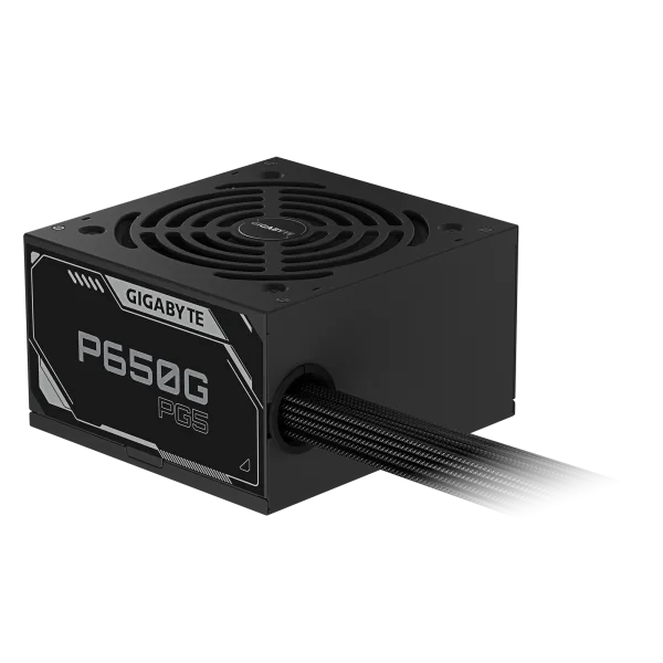 GIGABYTE P650G PCIE 5.1-02 GIGABYTE P650G PCIE 5.1 650W 80 PLUS Gold ATX 3.1 Power Supply - GP-P650G-PG5