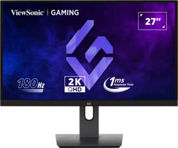 ViewSonic VX2758A-2K-PRO-4 27-Inch 2K QHD 180Hz Gaming Monitor with SuperClear IPS Panel 1ms MPRT FreeSync and G-Sync Compatible - VX2758A-2K-PRO-4