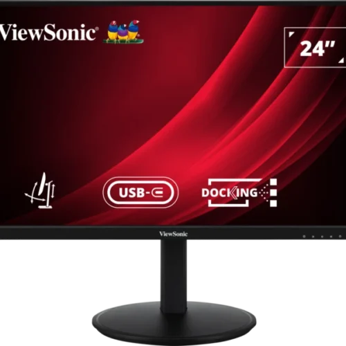 ViewSonic VG2409U-2 24-Inch Full HD Ergonomic Docking Monitor with USB-C Hub 65W Charging 100Hz Refresh Rate - VG2409U-2