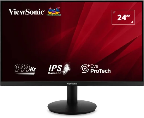 ViewSonic VA24G1-H 24-Inch Full HD 144Hz Gaming Monitor with SuperClear IPS Panel 1ms Response Time - VA24G1-H