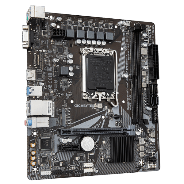 GIGABYTE H610M H V2 (rev. 1.0) micro-ATX Motherboard Intel H610 Chipset DDR5 PCIe 4.0 - GA-H610M-H-V2