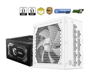 MSI MAG A1000GL PCIE5 Black 1000W 80 PLUS Gold Fully Modular Power Supply - MAG A1000GL PCIE5
