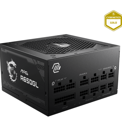 MSI MAG A650GL 650W 80 PLUS Gold Fully Modular Power Supply - MAG A650GL