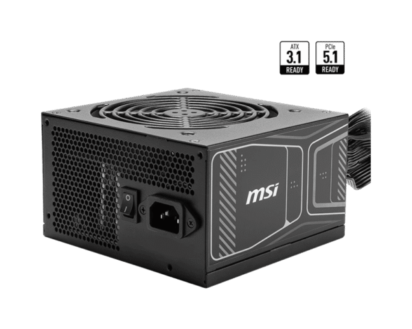 MSI MAG A750GN PCIE5 750W 80 PLUS Gold Non-Modular Power Supply - MAG A750GN PCIE5