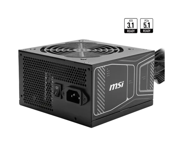 MAG A750GN PCIE5 1 MSI MAG A750GN PCIE5 750W 80 PLUS Gold Non-Modular Power Supply - MAG A750GN PCIE5