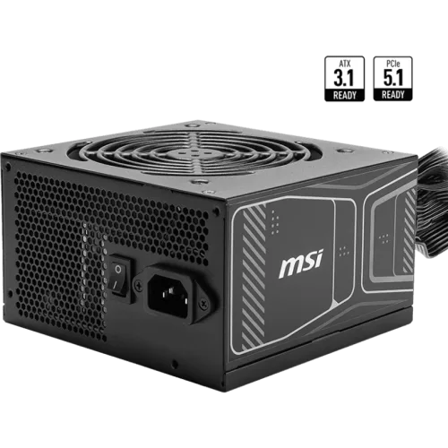 MSI MAG A850GN PCIE5 850W 80 PLUS Gold Non-Modular Power Supply - MAG A850GN PCIE5
