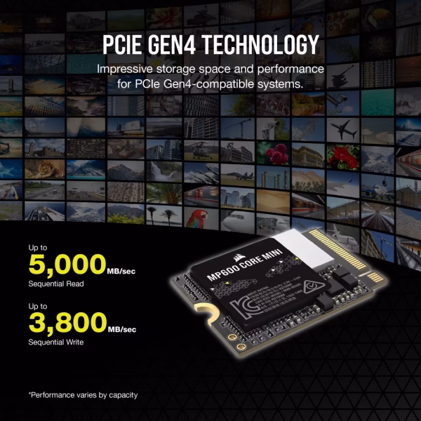 CORSAIR MP600 CORE MINI PCIe 4.0 (Gen4) x4 NVMe M.2 2230 SSD 1TB | 2TB - CSSD-F1000GBMP600CMN | CSSD-F2000GBMP600CMN