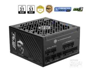 MSI MPG A1250GS PCIE5 1250W 80 PLUS Gold Fully Modular Power Supply - MPG A1250GS PCIE5