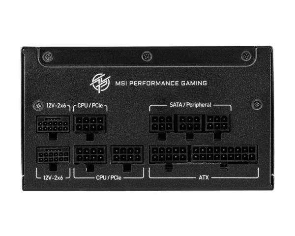 MSI MPG A1250GS PCIE5 1250W 80 PLUS Gold Fully Modular Power Supply - MPG A1250GS PCIE5