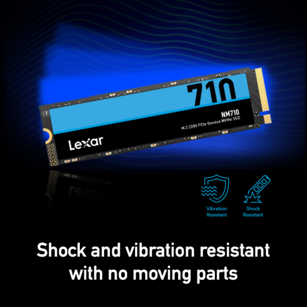 NM710_SSD_Photo7 Lexar NM710 NVMe PCIe 4.0 SSD M.2 2280 500GB 1TB 2TB Gen4 Up to 5000MB/s Read 4500MB/s Write 3D TLC NAND