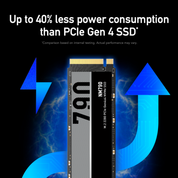 Lexar NM790 NVMe PCIe 4.0 Gen4 SSD M.2 2280 1TB 2TB 4TB 8TB (With or Without Heatsink) Up to 7400MB/s Read 6500MB/s Write 1000K IOPS 232-Layer TLC NAND