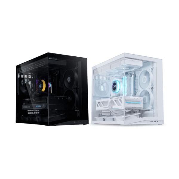 Lian Li O11 Dynamic Mini V2 Compact ATX Mid-Tower Case Tempered Glass Black | Flow version comes with 5 Reverse Blade Fans