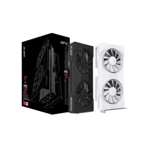 XFX Swift AMD Radeon RX 9060 XT OC Gaming Edition 16GB GDDR6 PCIe 5.0 Graphics Card High Performance Dual Fan Cooling Design - RX-96TSW16BQ (Black) | RX-96TSW16WQ (White)