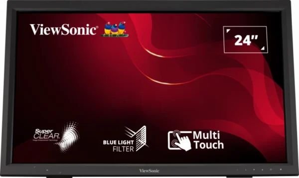 ViewSonic TD2423 24-Inch Full HD VA IR Touch Monitor with 10-Point Multi-Touch and HDMI VGA DVI USB Connectivity - TD2423
