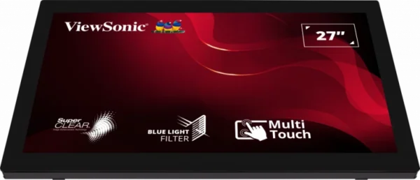ViewSonic TD2760 27-Inch Full HD VA Touch Monitor with 10-Point Multi-Touch, SuperClear® Technology, HDMI, DisplayPort, VGA, USB, RS232, and VESA Compatibility - TD2760