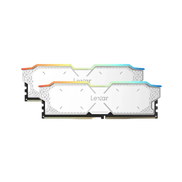 Lexar THOR RGB DDR5 Black | White Desktop Memory 32GB Kit (2 x 16GB) 6000MT/s CL38 1.35V with Intel XMP 3.0 and AMD EXPO