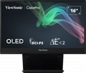 ViewSonic VP16-OLED 15.6-Inch OLED Portable Monitor with 1.07B Colors 100% DCI-P3 Pantone Validated - VP16-OLED