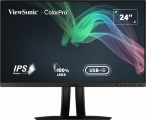 ViewSonic VP2456 24-Inch FHD Pantone Validated 100% sRGB Factory Pre-Calibrated Monitor with 60W USB-C - VP2456