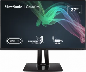 ViewSonic VP2756-2K 27-Inch 2K QHD Pantone Validated 100% sRGB Factory Pre-Calibrated Monitor with 60W USB-C - VP2756-2K